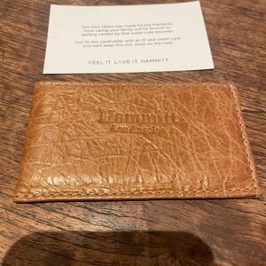Hammitt Los Angeles Copper Leather Card Holder The Little Metro